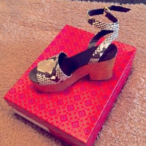 Tory Burch snakeskin sandals